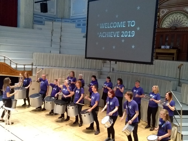 Honley Samba Band at Kirklees Council Looked After Children's Achievement Awards